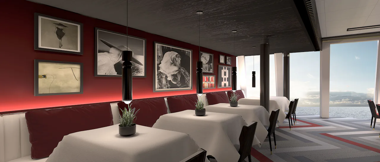 Luminea i The Retreat, en privat restaurant for gæster der bor i suiter
