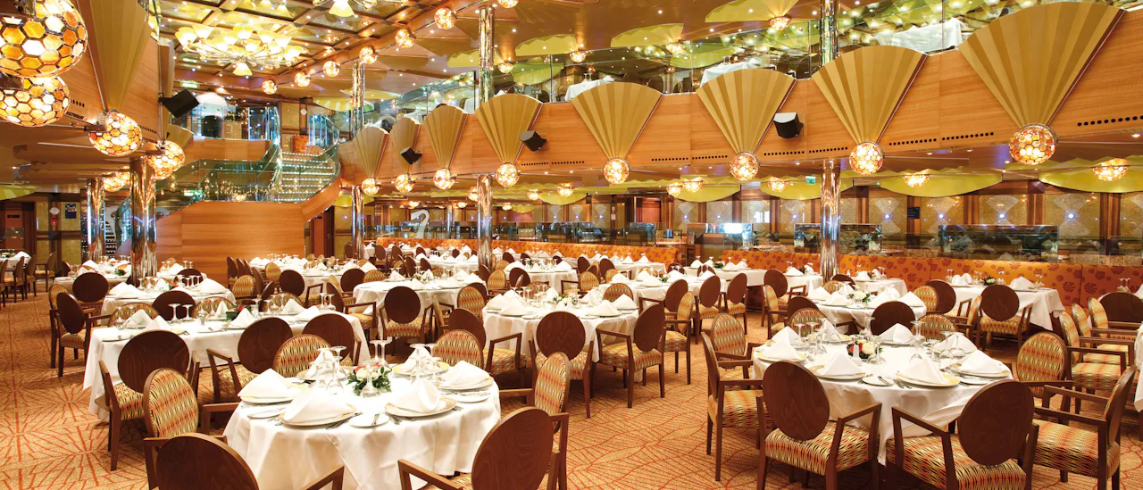 À la carte-spisestuen er inkluderet sammen med buffetrestauranten.