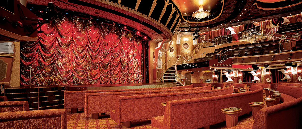 Teatret i forventning om et Las Vegas-inspireret show