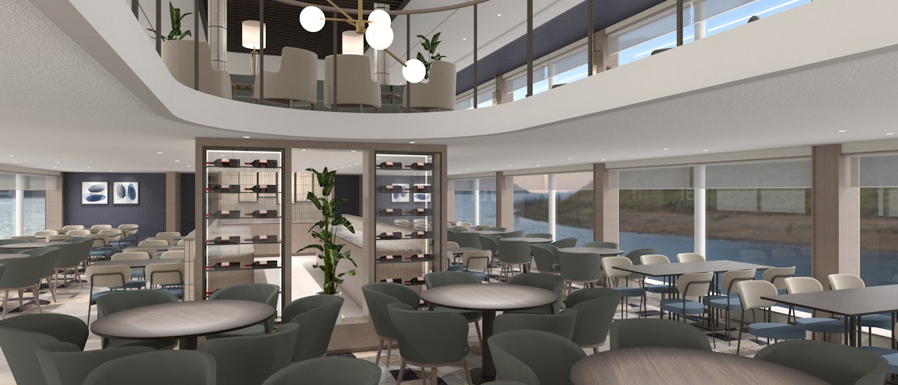 Riverside er hovedrestauranten