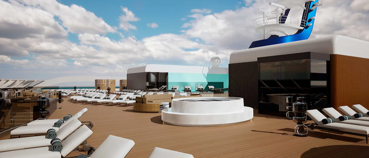 MSC Yacht Club tilbyder en privat oplevelse, herunder en restaurant, lounge og bar, pool og meget mere