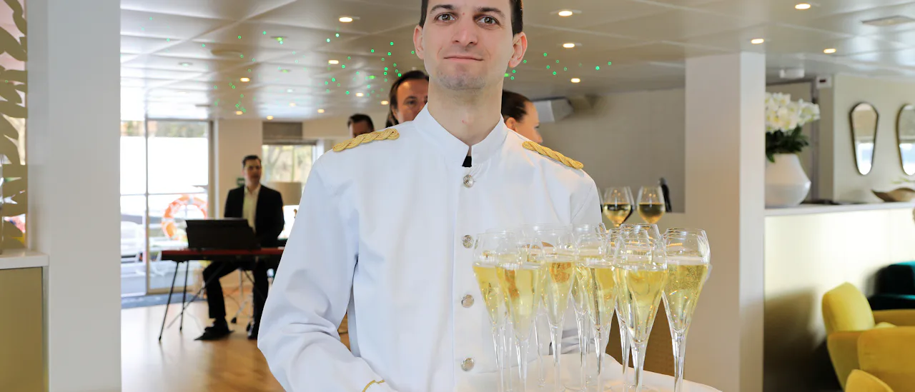 Nyd et glas champagne
