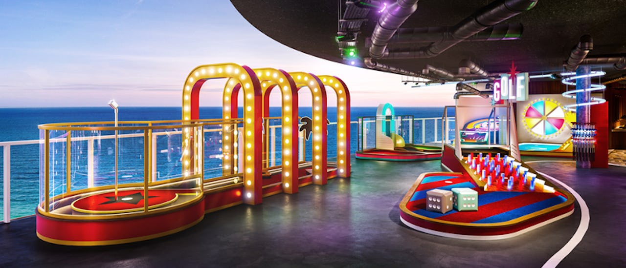 Spil minigolf med dine medrejsende