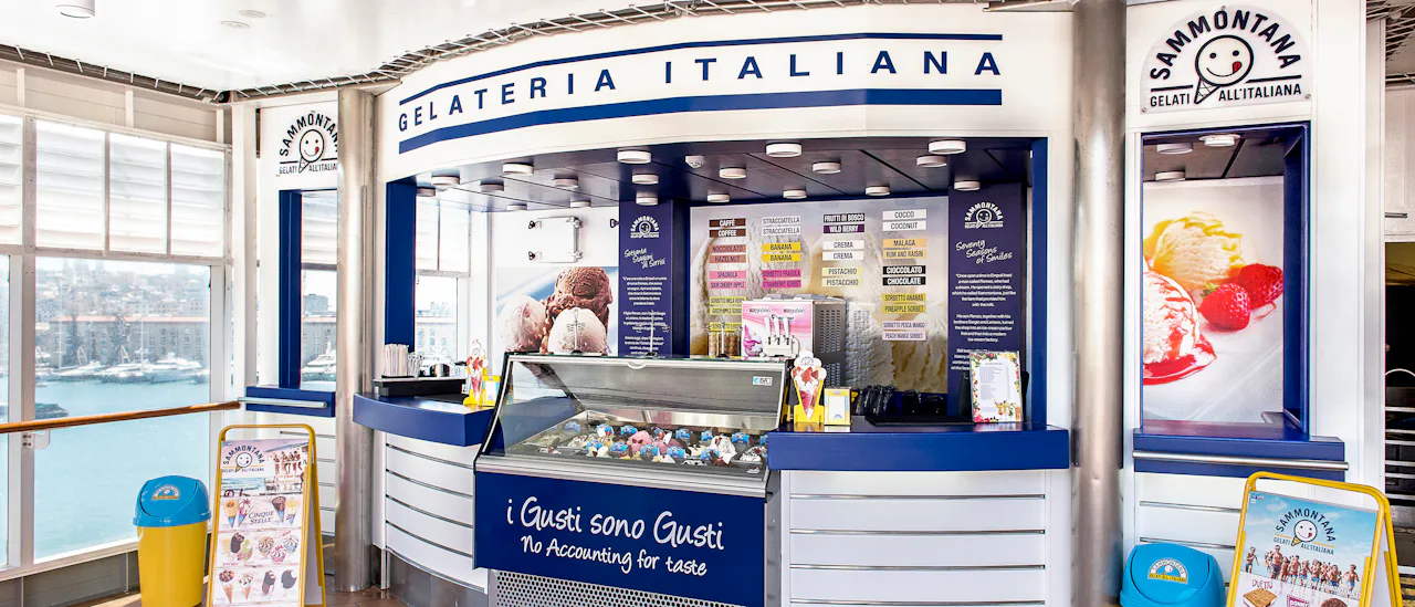 Ægte italiensk "gelato"