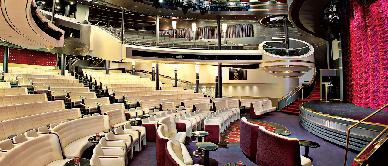 Teatret i forventning om et Las Vegas-inspireret show