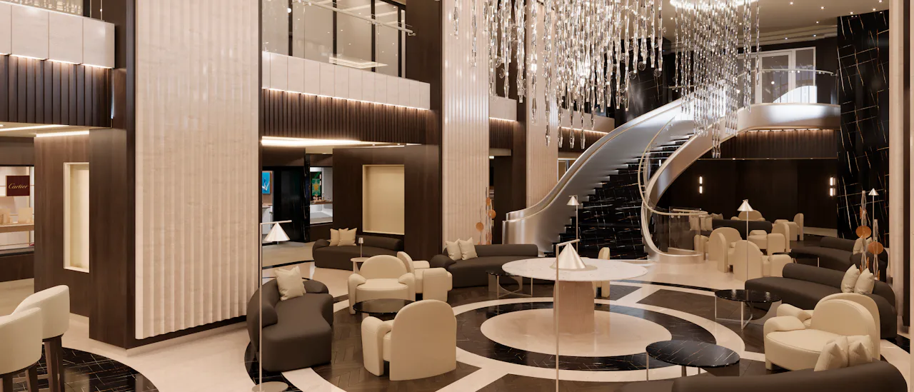 Lobby Bar – en social bar og lounge i midten af skibet