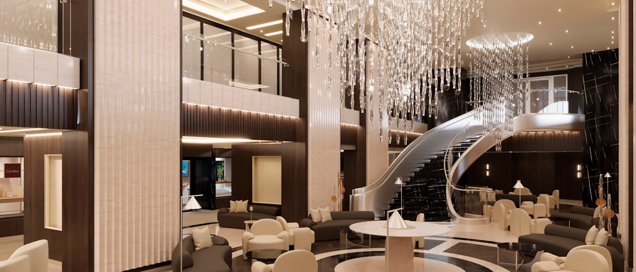 Lobby Bar – en social bar og lounge i midten af skibet