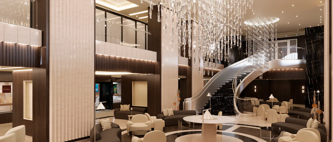 Lobby Bar – en social bar og lounge i midten af skibet