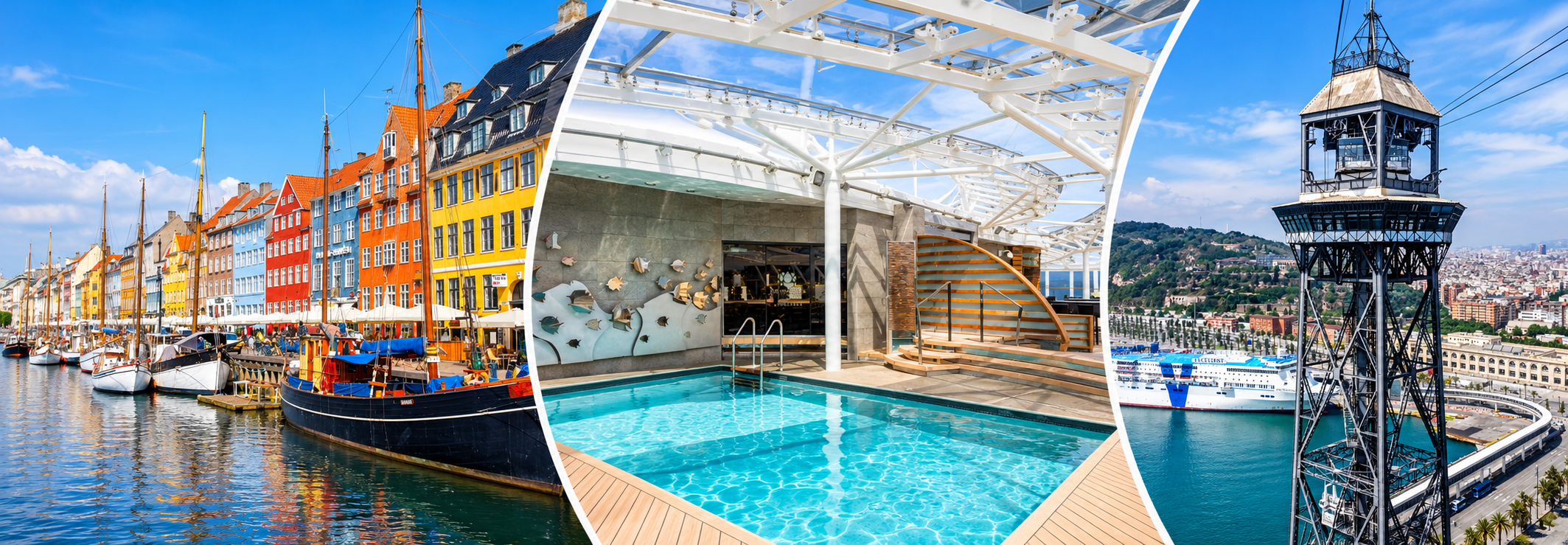 krydstogt fra københavn til barcelona og middelhavet