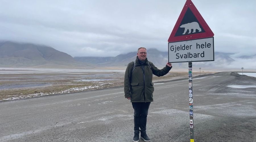 Christian på Svalbard